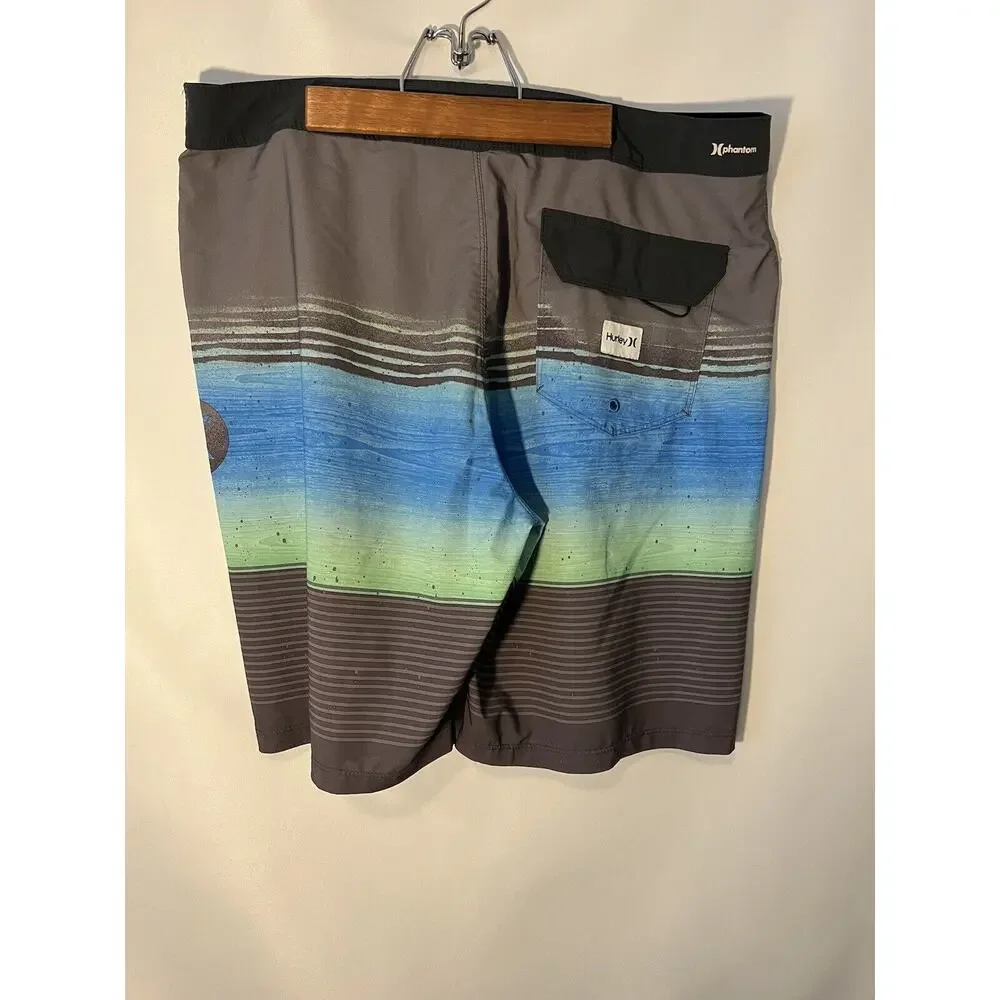 Hurley Overspray Phantom Boardshorts Size 34 Swim Trunks Shorts